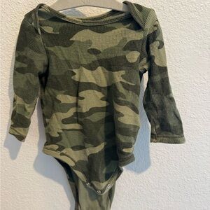 Old Navy Green Camouflage Baby Bodysuit